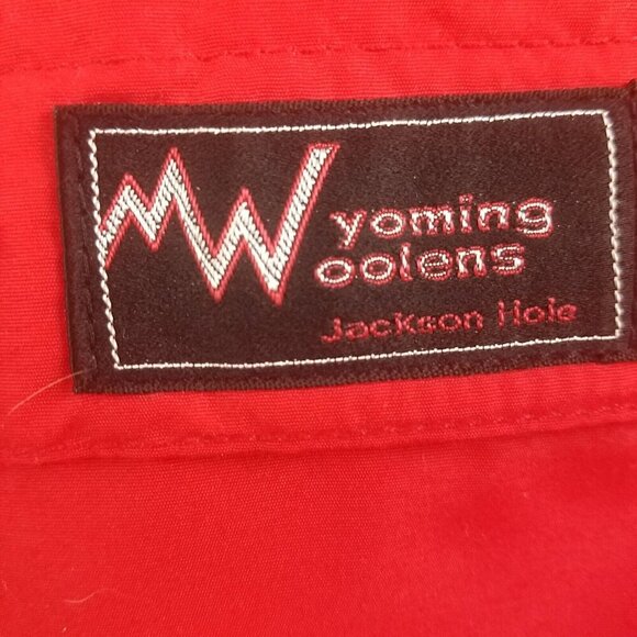 Jacket outerwear Wyoming woolens women's 8 red black woolen lining pocketed - Picture 4 of 15
